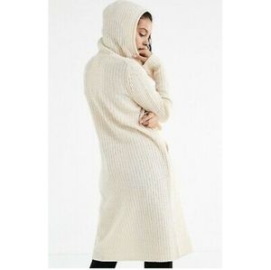 Forever 21 Hooded Open Front Cardigan